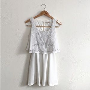 GB White Dress with Silver Detail & Beading